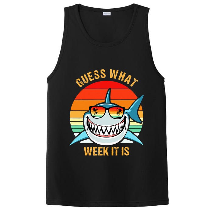 Guess What Week It Is Funny Shark Gift PosiCharge Competitor Tank