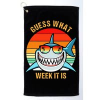 Guess What Week It Is Funny Shark Gift Golf Towel
