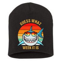 Guess What Week It Is Funny Shark Gift Short Acrylic Beanie