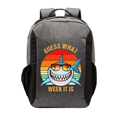 Guess What Week It Is Funny Shark Gift Vector Backpack