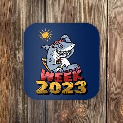 Guess What Week It Is Funny Shark Gifts Coaster