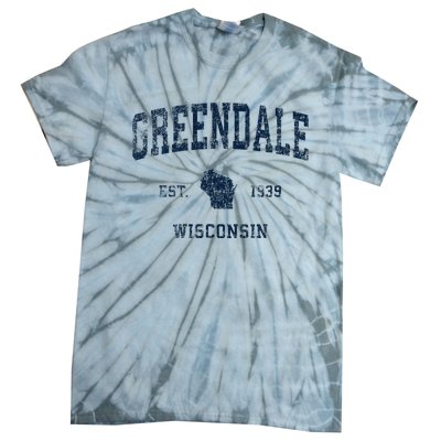 Greendale Wisconsin Wi Vintage Sports Design Tie-Dye T-Shirt