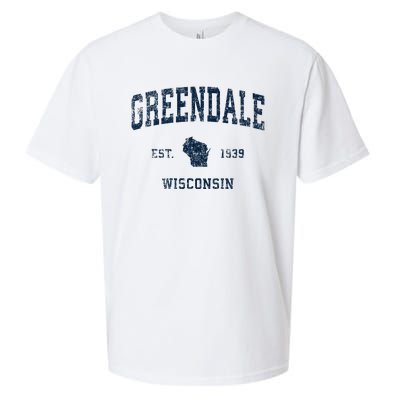 Greendale Wisconsin Wi Vintage Sports Design Sueded Cloud Jersey T-Shirt