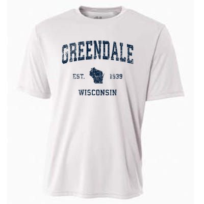 Greendale Wisconsin Wi Vintage Sports Design Cooling Performance Crew T-Shirt