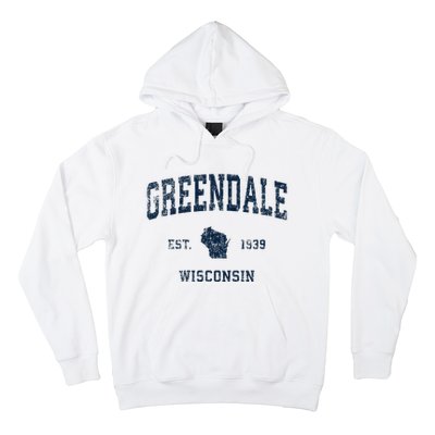 Greendale Wisconsin Wi Vintage Sports Design Hoodie