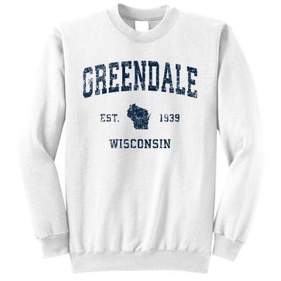 Greendale Wisconsin Wi Vintage Sports Design Sweatshirt