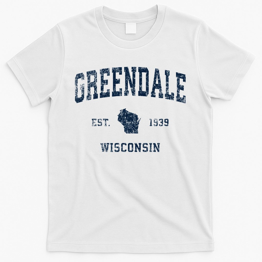 Greendale Wisconsin Wi Vintage Sports Design T-Shirt