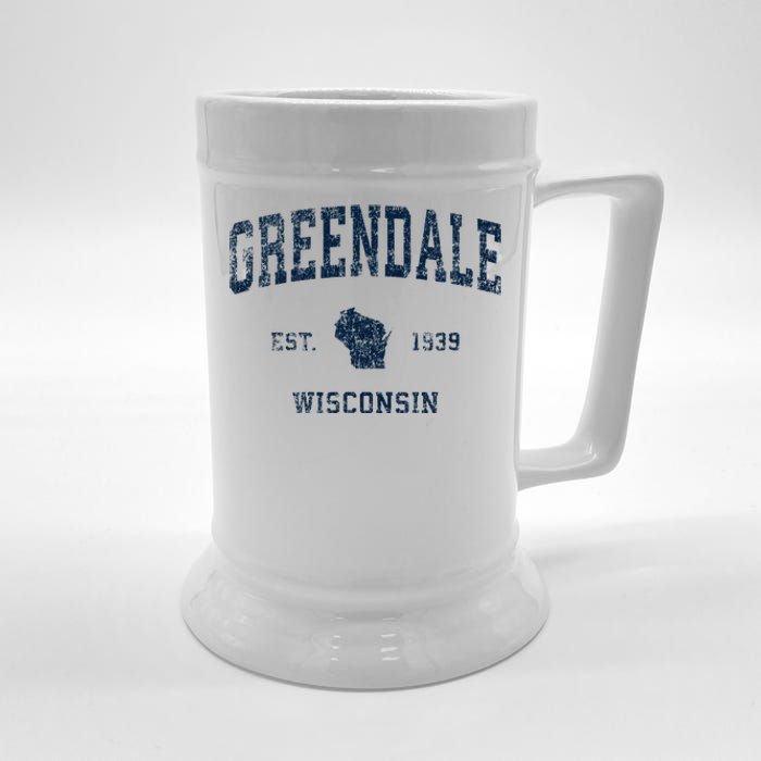 Greendale Wisconsin Wi Vintage Sports Design Beer Stein