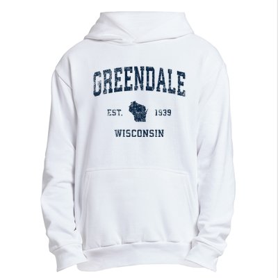 Greendale Wisconsin Wi Vintage Sports Design Urban Pullover Hoodie