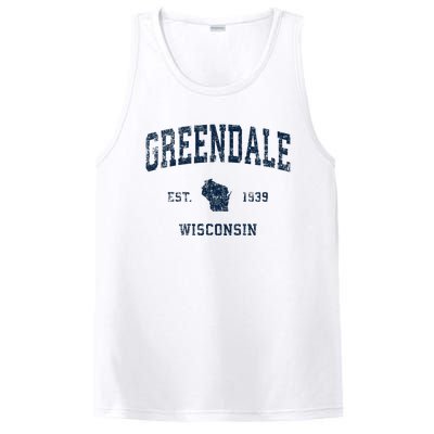 Greendale Wisconsin Wi Vintage Sports Design PosiCharge Competitor Tank