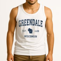 Greendale Wisconsin Wi Vintage Sports Design Tank Top