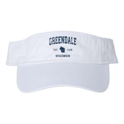 Greendale Wisconsin Wi Vintage Sports Design Visor