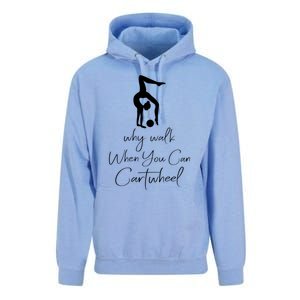 Gymnast Why Walk When You Can Cartwheel Gift Unisex Surf Hoodie