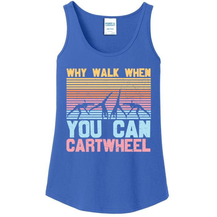 Gymnast Why Walk When You Can Cartwheel Gift Ladies Essential Tank