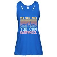 Gymnast Why Walk When You Can Cartwheel Gift Ladies Essential Flowy Tank