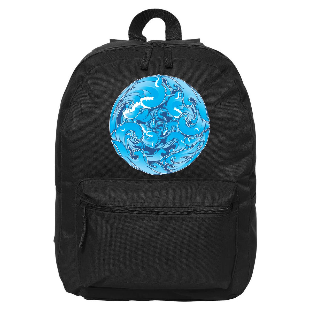 Great Wave Water Ball Emblem 16 in Basic Backpack
