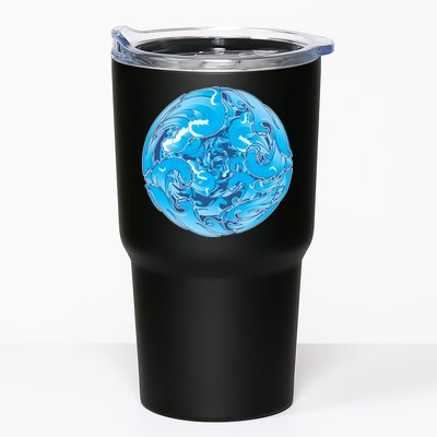 Great Wave Water Ball Emblem Tumbler
