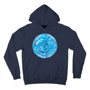 Great Wave Water Ball Emblem Tall Hoodie