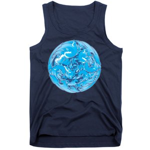 Great Wave Water Ball Emblem Tank Top