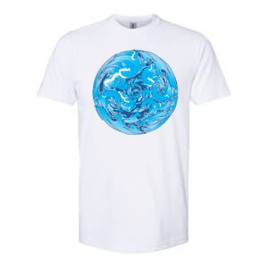 Great Wave Water Ball Emblem Softstyle CVC T-Shirt