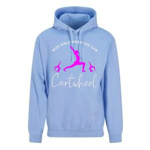 Gymnast Why Walk When You Can Cartwheel Cool Gift Unisex Surf Hoodie