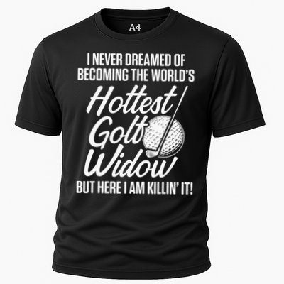 Golf Widow Wife Hottest Golfer Funny Golfing Performance Shirt