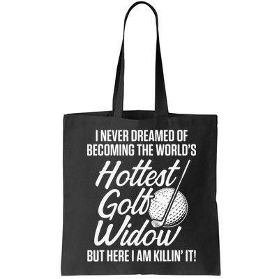 Golf Widow Wife Hottest Golfer Funny Golfing Bag