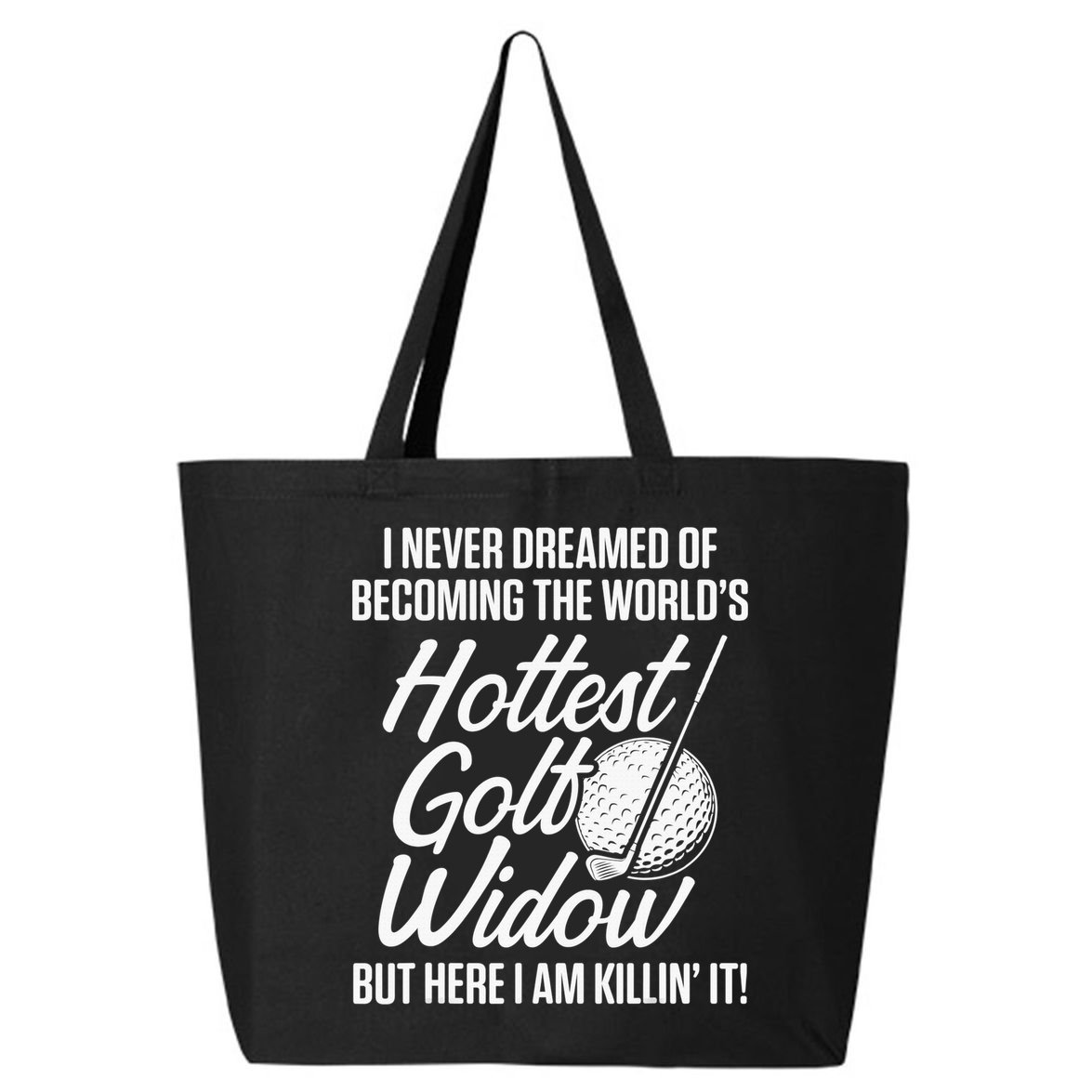 Golf Widow Wife Hottest Golfer Funny Golfing 25L Jumbo Tote