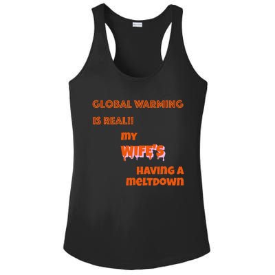 Global Warming Wife's Meltdown Ladies PosiCharge Competitor Racerback Tank