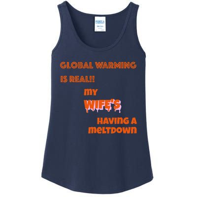 Global Warming Wife's Meltdown Ladies Essential Tank