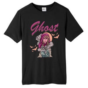 Ghost Witch Women Halloween Scary Monster Skull Tall Fusion ChromaSoft Performance T-Shirt