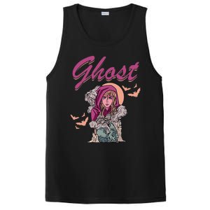 Ghost Witch Women Halloween Scary Monster Skull PosiCharge Competitor Tank