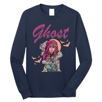 Ghost Witch Women Halloween Scary Monster Skull Long Sleeve Shirt