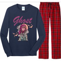 Ghost Witch Women Halloween Scary Monster Skull Long Sleeve Pajama Set