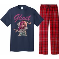 Ghost Witch Women Halloween Scary Monster Skull Pajama Set