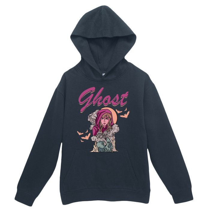 Ghost Witch Women Halloween Scary Monster Skull Urban Pullover Hoodie