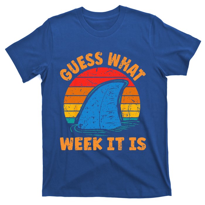 Guess What Week It Is Funny Shark Gifts T-Shirt