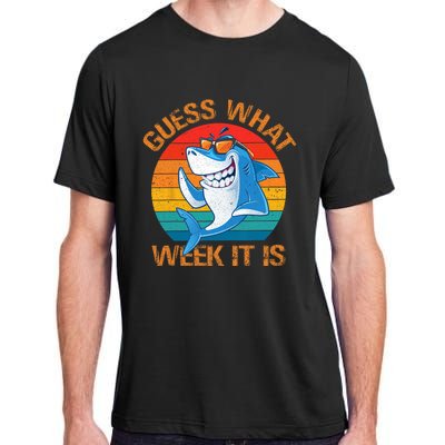 Guess What Week It Is Funny Shark Gifts Men Women Adult ChromaSoft Performance T-Shirt