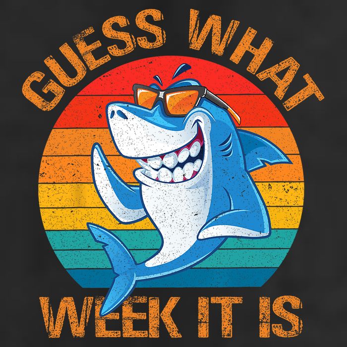 Guess What Week It Is Funny Shark Gifts Men Women 11oz C Handle Ceramic Mug