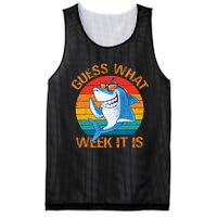 Guess What Week It Is Funny Shark Gifts Men Women Mesh Reversible Basketball Jersey Tank