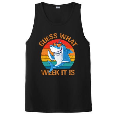 Guess What Week It Is Funny Shark Gifts Men Women PosiCharge Competitor Tank