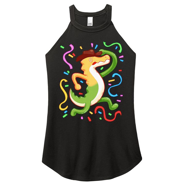 Gummigoo Wait What Digital Circus Fan Women's Perfect Tri Rocker Tank