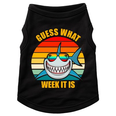 Guess What Week It Is Retro Shark Week Doggie Tank