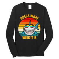 Guess What Week It Is Retro Shark Week Long Sleeve Shirt