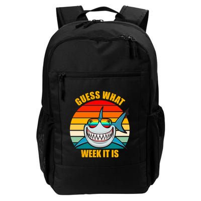 Guess What Week It Is Retro Shark Week Daily Commute Backpack
