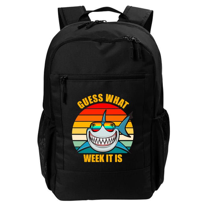 Guess What Week It Is Retro Shark Week Daily Commute Backpack
