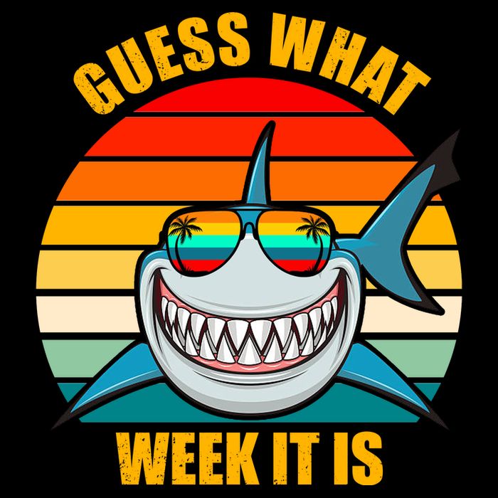 Guess What Week It Is Retro Shark Week Daily Commute Backpack