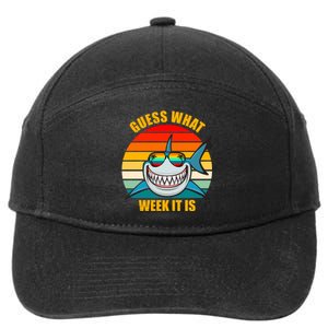 Guess What Week It Is Retro Shark Week 7-Panel Snapback Hat