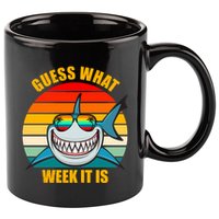 Guess What Week It Is Retro Shark Week 11oz C Handle Ceramic Mug