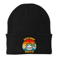 Guess What Week It Is Retro Shark Week Beanie